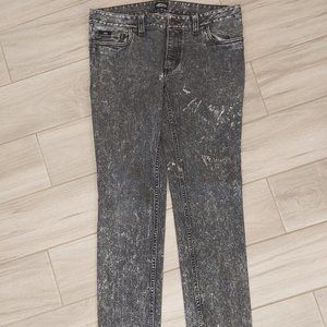 Vans Off the Wall Black Stone Washed Skinny Jeans.   Size 9 Junior